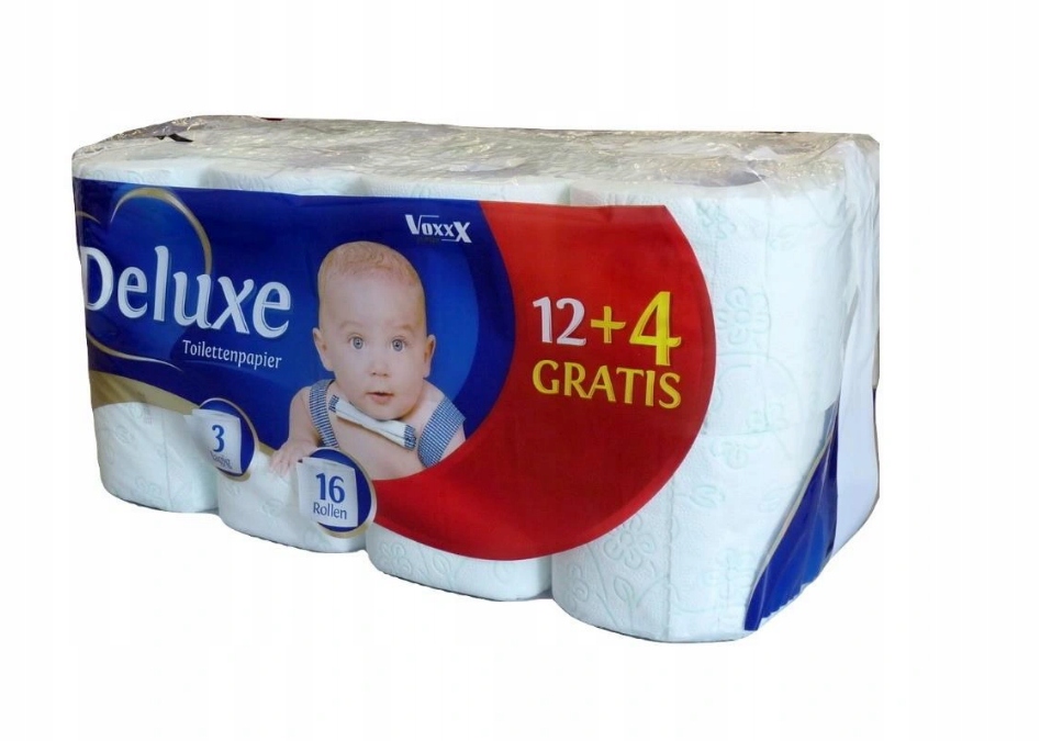 

Deluxe Papier Toaletowy 16 Rolek, 3 wartswy