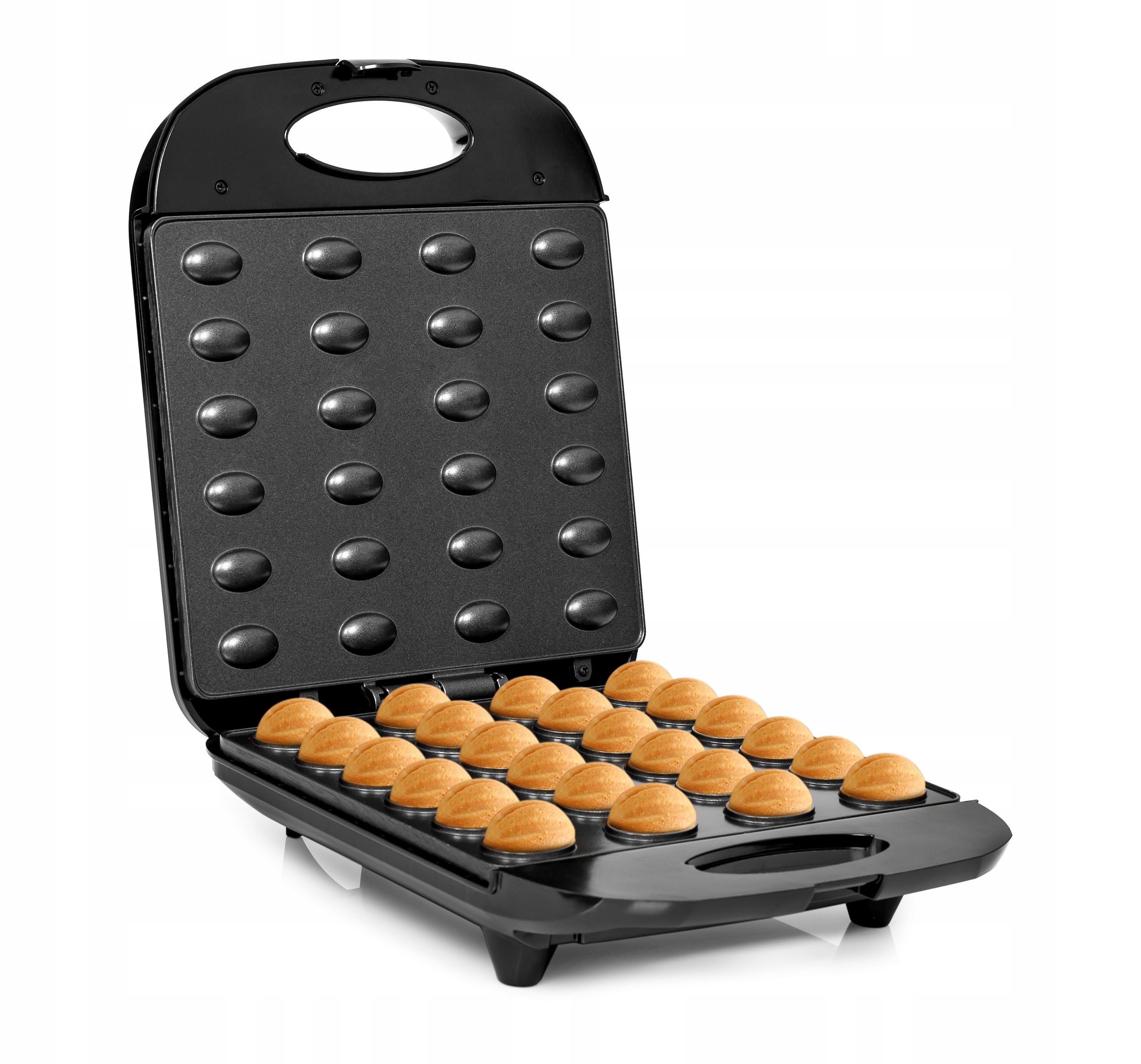 OPIEKACZ DO ORZESZKÓW CIASTEK FORMA NA 24 SZT MOCNY POWŁOKA NON-STICK PRO Komunikacja lampka kontrolna wskaźnik gotowości do pracy wskaźnik zasilania