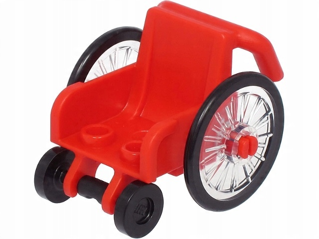 

Lego 24312c01 Wózek Inwalidzki czerwony Nowy (4g)