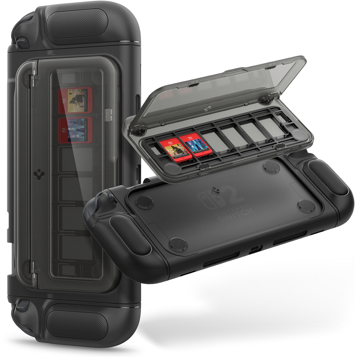 Etui do Nintendo Switch 2, Spigen Snap, cover ze schowkiem na gry Stand