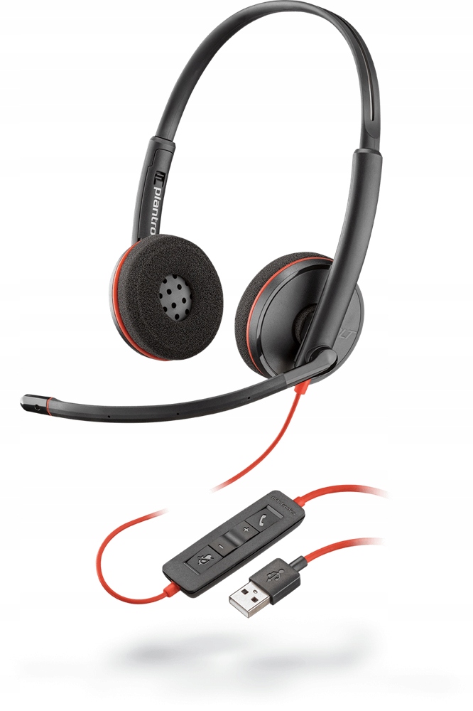SŁUCHAWKI PLANTRONICS BLACKWIRE C3220 USB-A STEREO DO DOMU, DO BIURA Kod producenta 209745-101