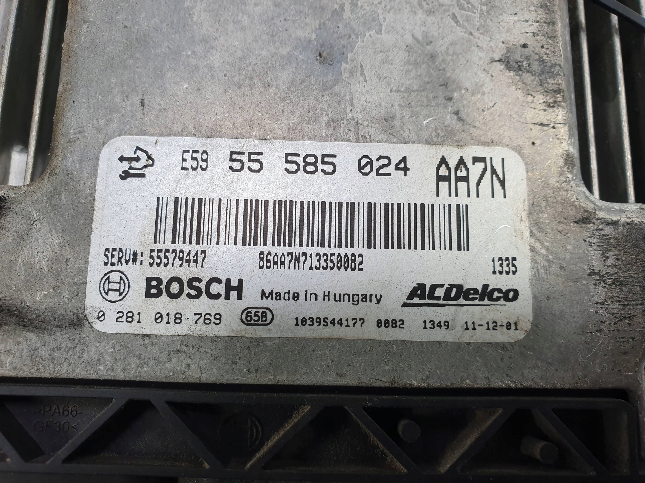 computer Motore ECU 55585024 OPEL INSIGNIA A