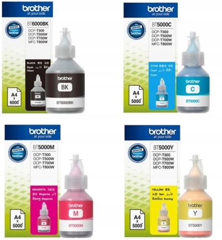 Sada Inkoustů Brother BT-5000 6000 černá barvy