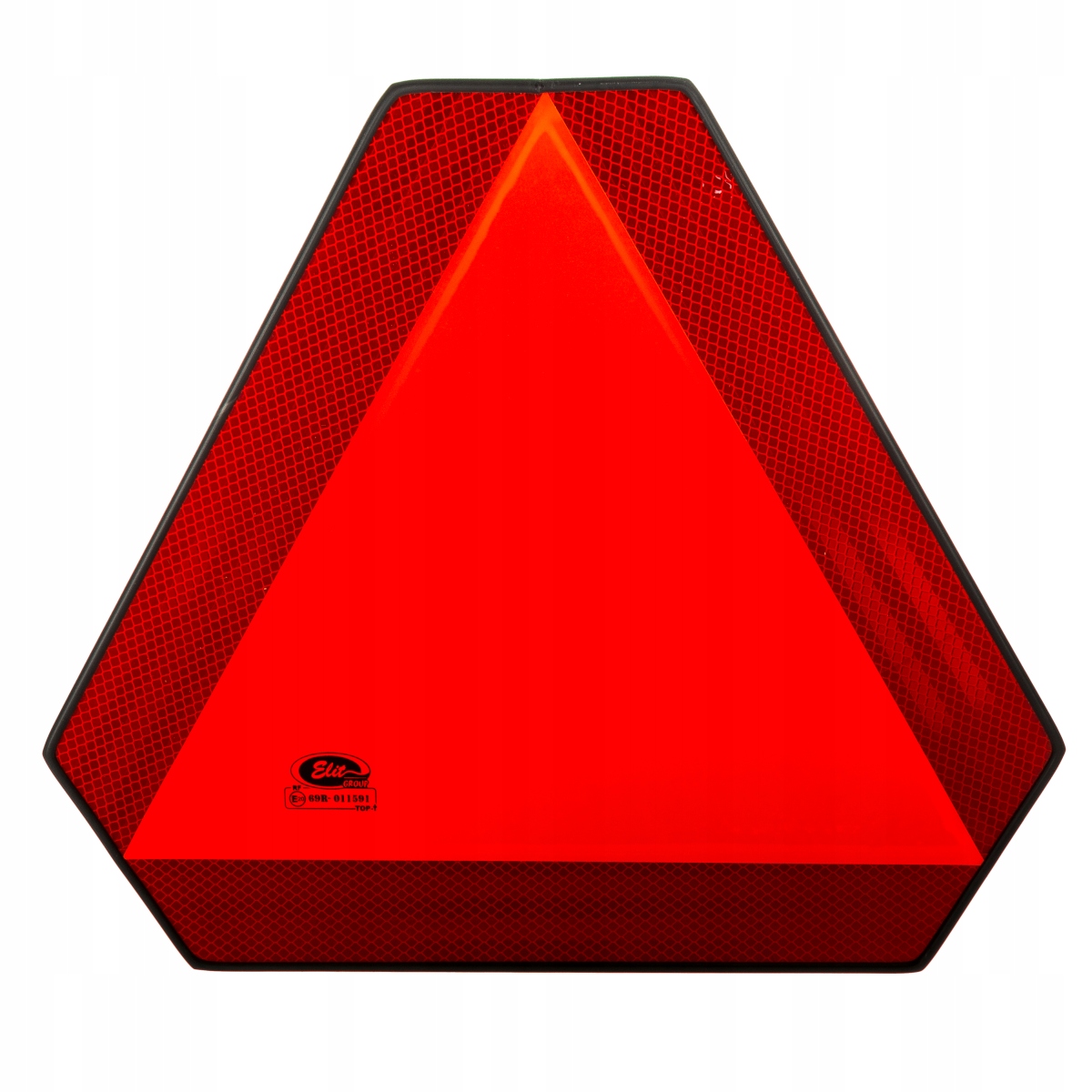 TRÓJKĄT OSTRZEGAWCZY POJAZD WOLNOBIEŻNY POLSKI METALOWY 36x41cm