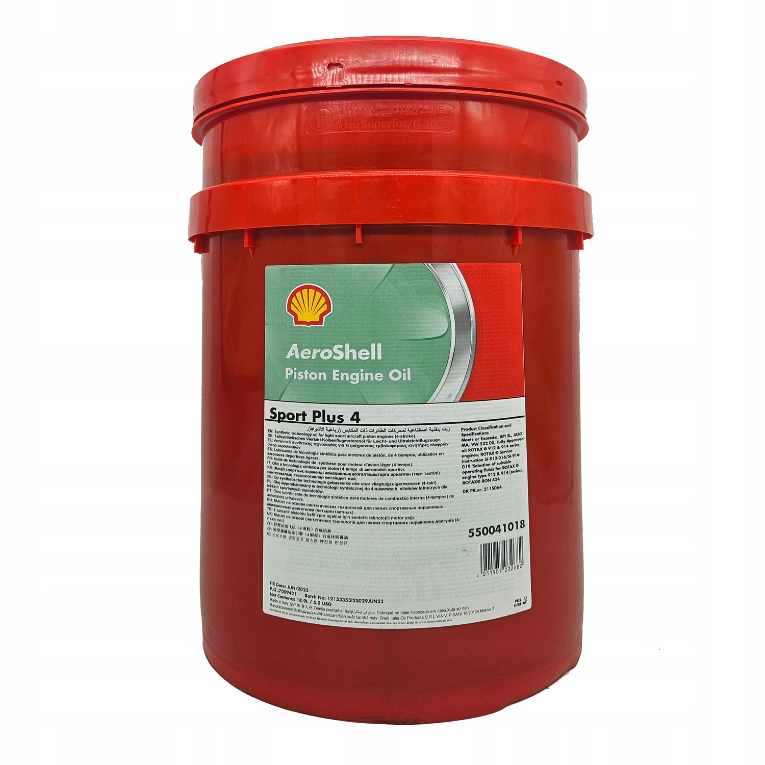 Olej do piestových motorov AeroShell Sport Plus 4 (18,9 l)