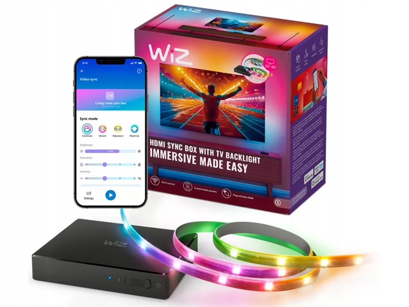 Taśma Led Wiz Sync Box do Tv 55 65 2.6 m Wi-Fi