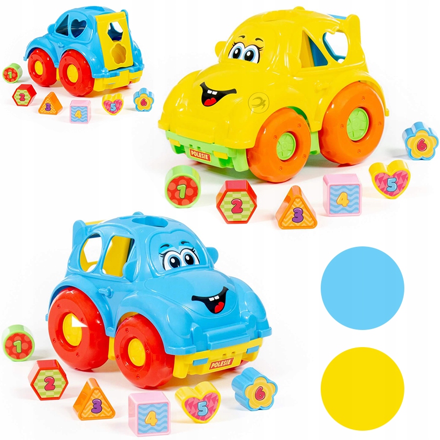 

Zabawka Edukacyjna Sorter Samochód Auto Kształty