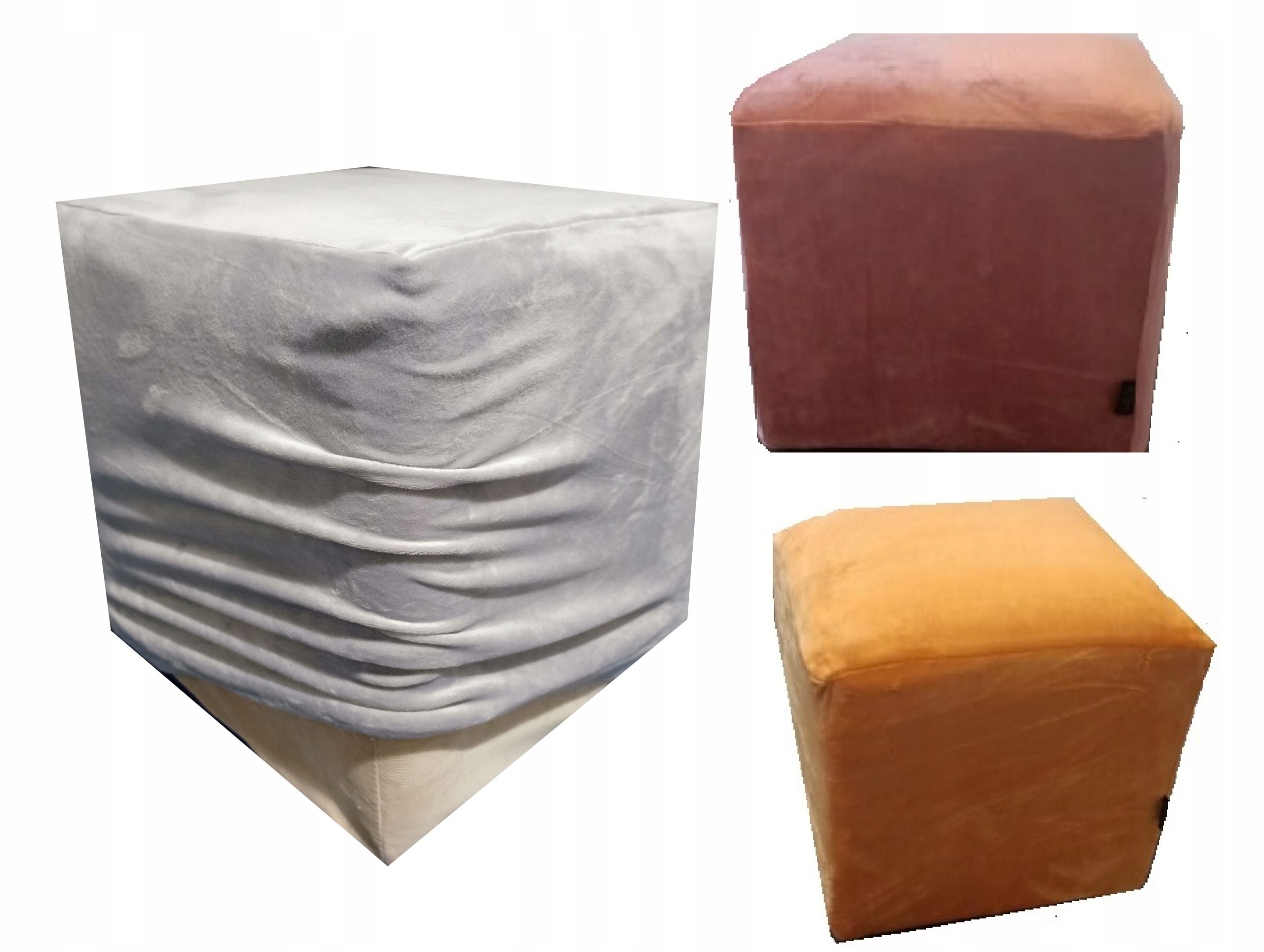 

Pokrowiec Na Puf Pufa 45X45x40 Welur Velvet