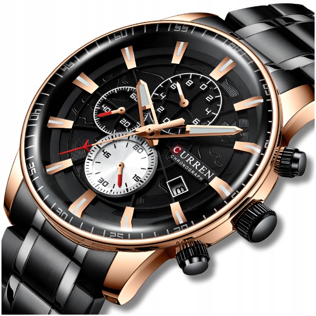 Pánské Hodinky Curren Klasické Elegantní Chronograf Datumovka 5 Barev