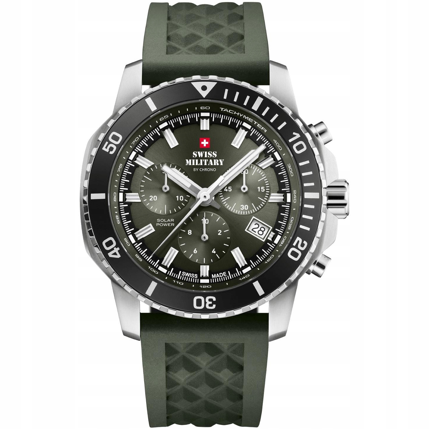 Pánské Hodinky Swiss Military by Chrono SMS34113.04 zelený pásek
