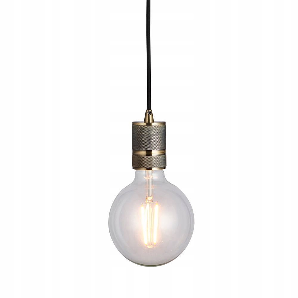 Závěsná lampa Endon Urban 1xE27 60W mosaz, starožitný loftový styl