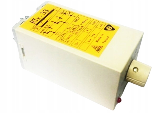 PRZEKAŹNIK CZASOWY RTx-33 127V 50Hz x 1 min