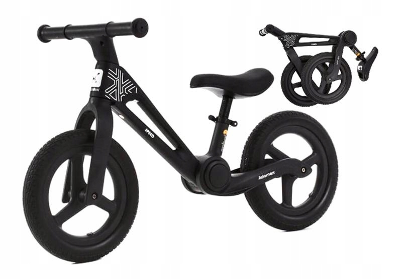 Adamex Składany Rowerek Biegowy M8 Speed Black Dziecięcy 2-3-5 Lat Do 35 Kg
