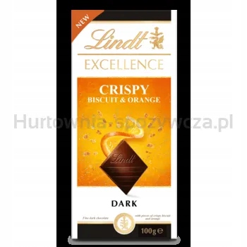 Levně Lindt Excellence Crispy Wafer and Orange 100 g
