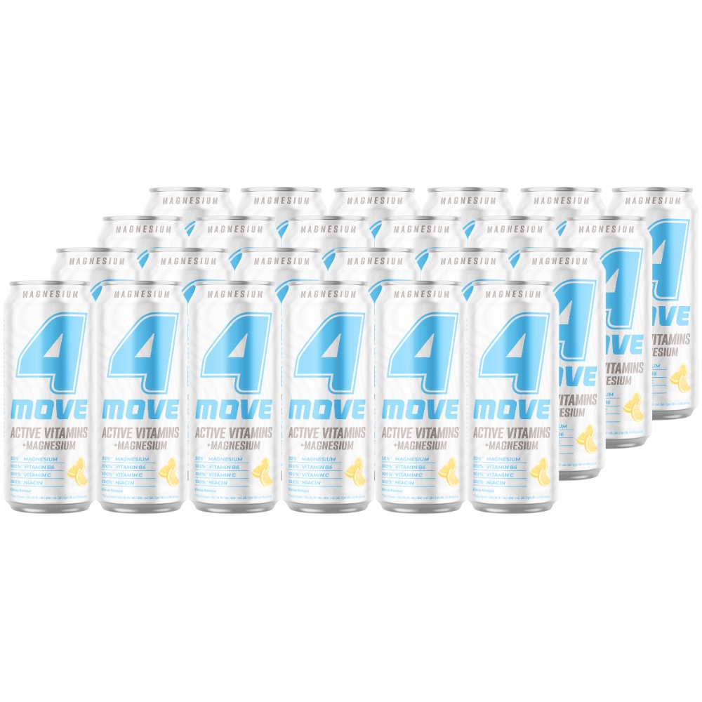 4Move Active Vitamin napój smak grejpfruta limonki i cytryny 500ml x 24szt.