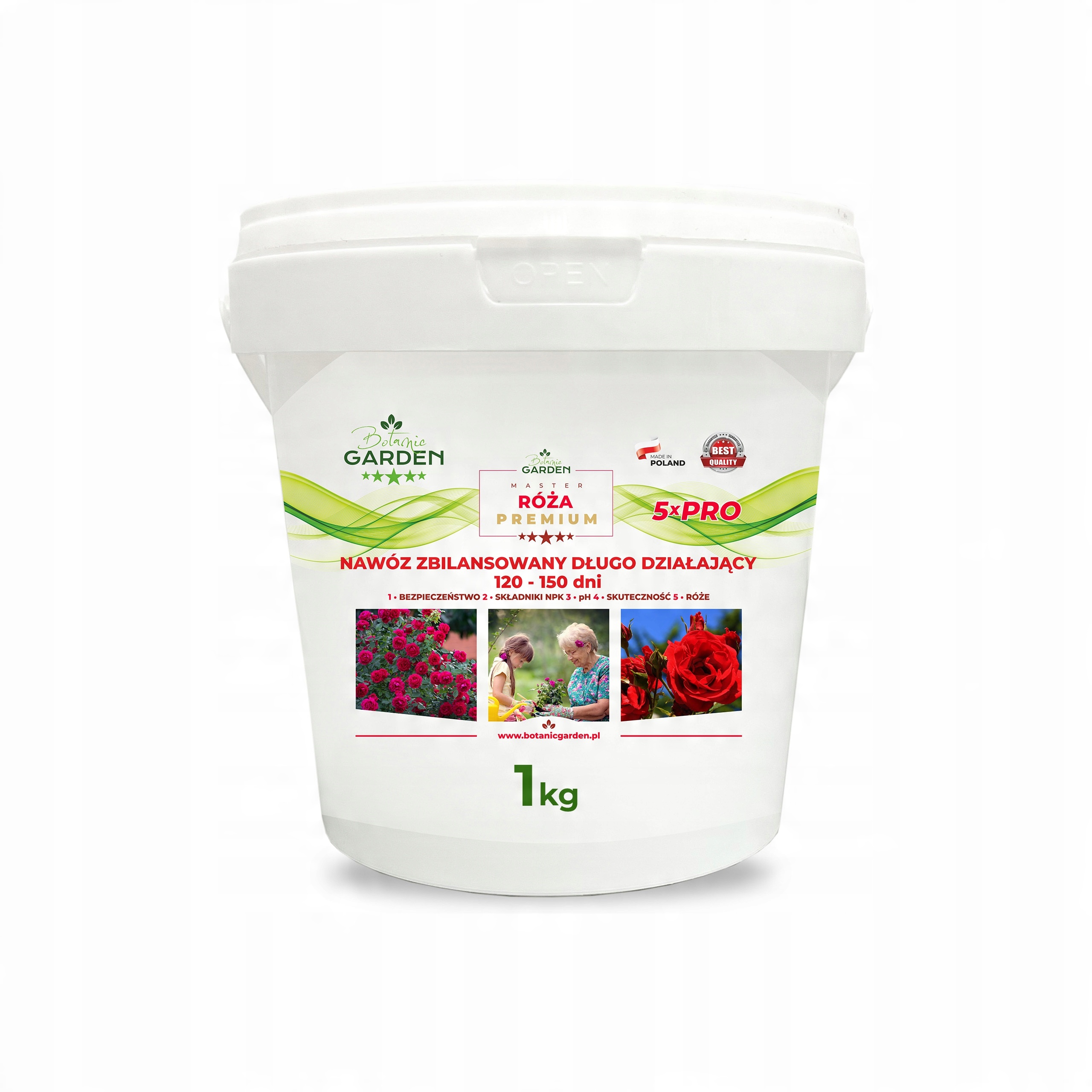 

Nawóz do Róż Róże Kwiaty 1kg Długo Działa 120 dni