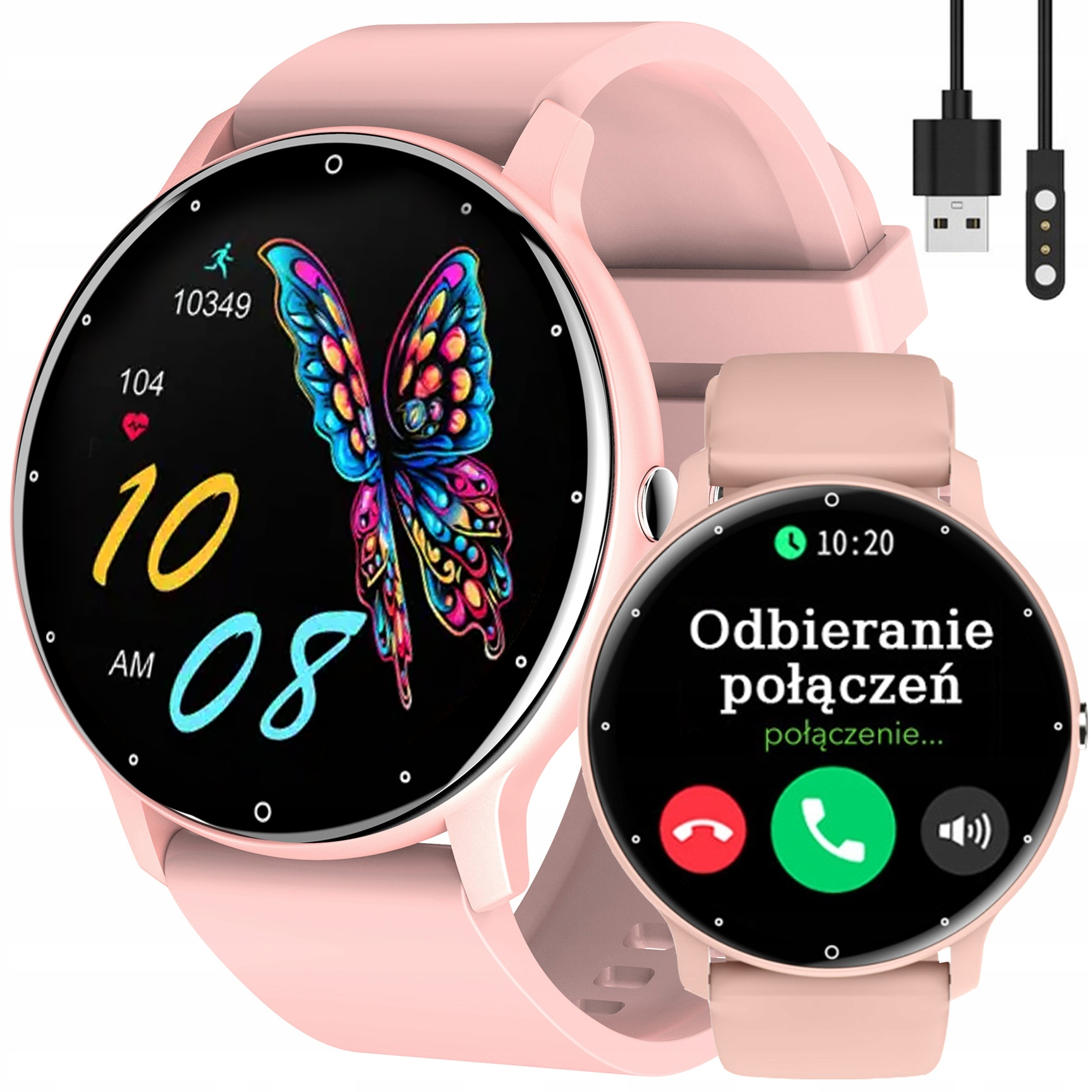 Dámské hodinky Chytré Hodinky Rubicon 360x360 Přijímání Hovorů Kroky Menu Pl