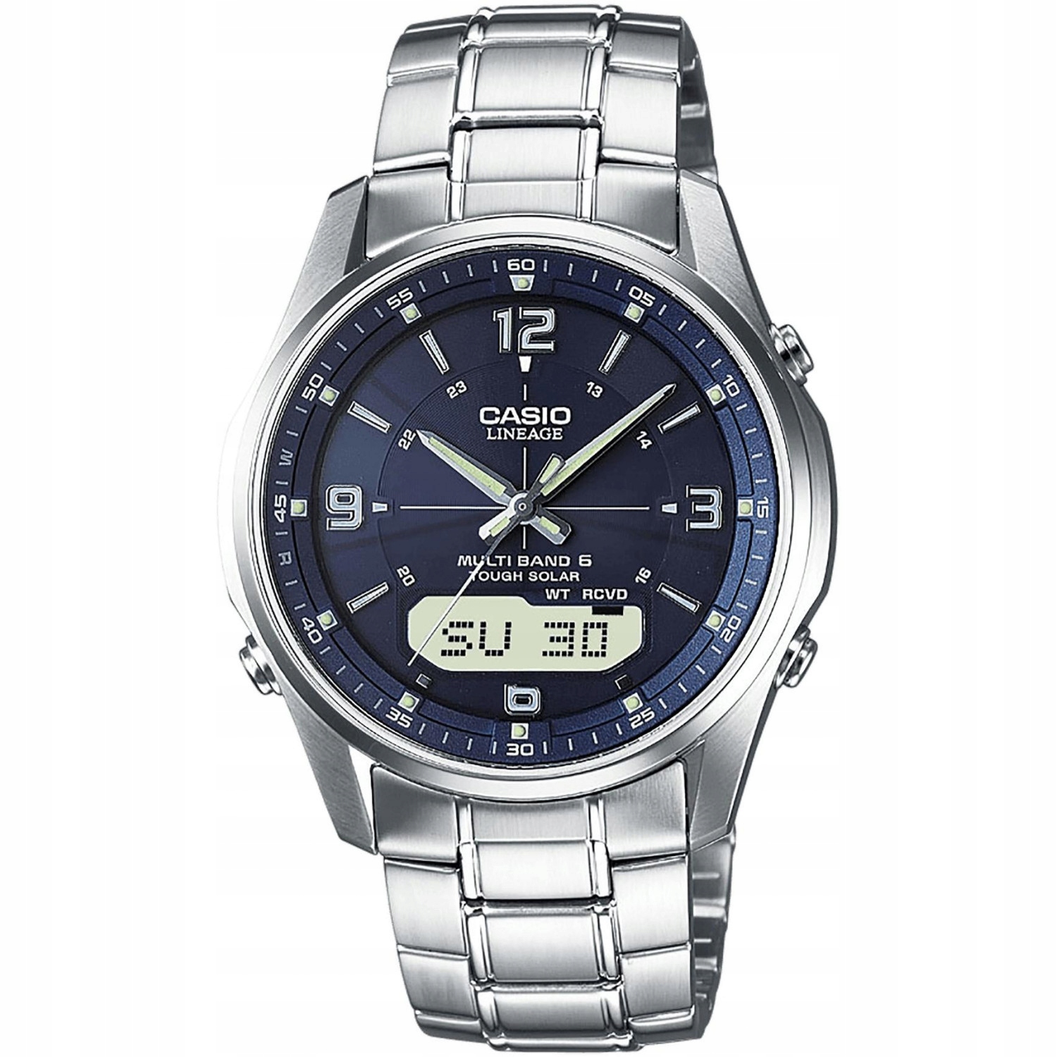 Pánské Hodinky Casio LCW-M100DSE-2AER stříbrný náramek