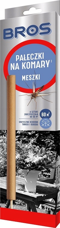 

Bros Pałeczki Na Komary Meszki Owady 4szt