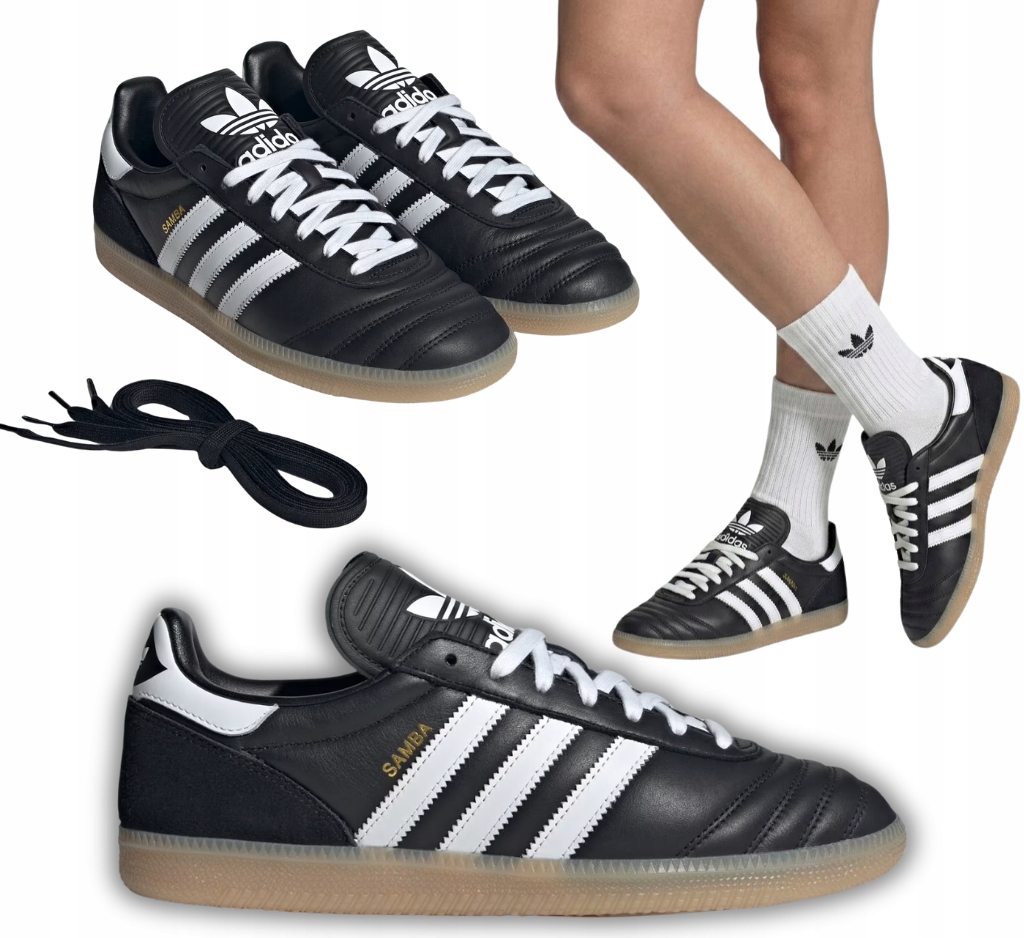 Tenisky adidas Samba Jp „Black“ Černé Bílé Retro JQ9056 40 Eu