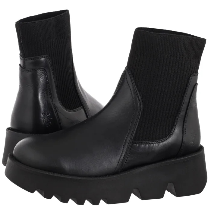 Dámské boty Fly London Zool Rug Black P145317000 Černé