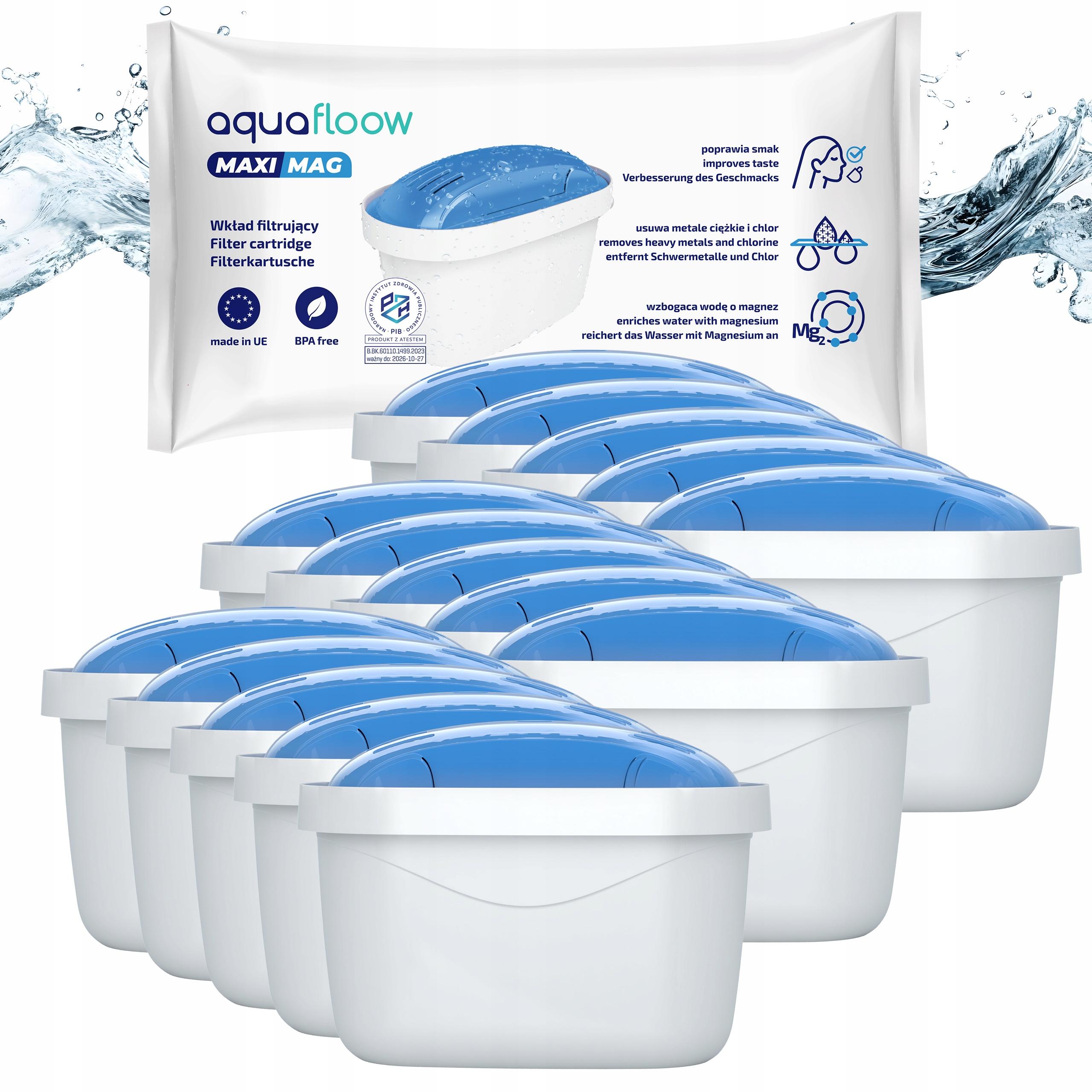 Wkłady magnezowe do dzbanka Brita Dafi zamiennik filtr wody AquaFloow 15x