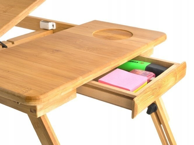 ДЕРЕВЯННЫЙ СТОЛ ДЛЯ НОУТБУКА С РЕГУЛИРОВКОЙ ВЫСОТЫ/НАКЛОНА (S7974) Ruhhy Brand