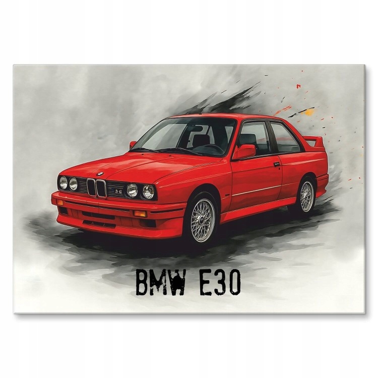 Plakát na zeď, plech, dárek , auto, legenda Bmw E30
