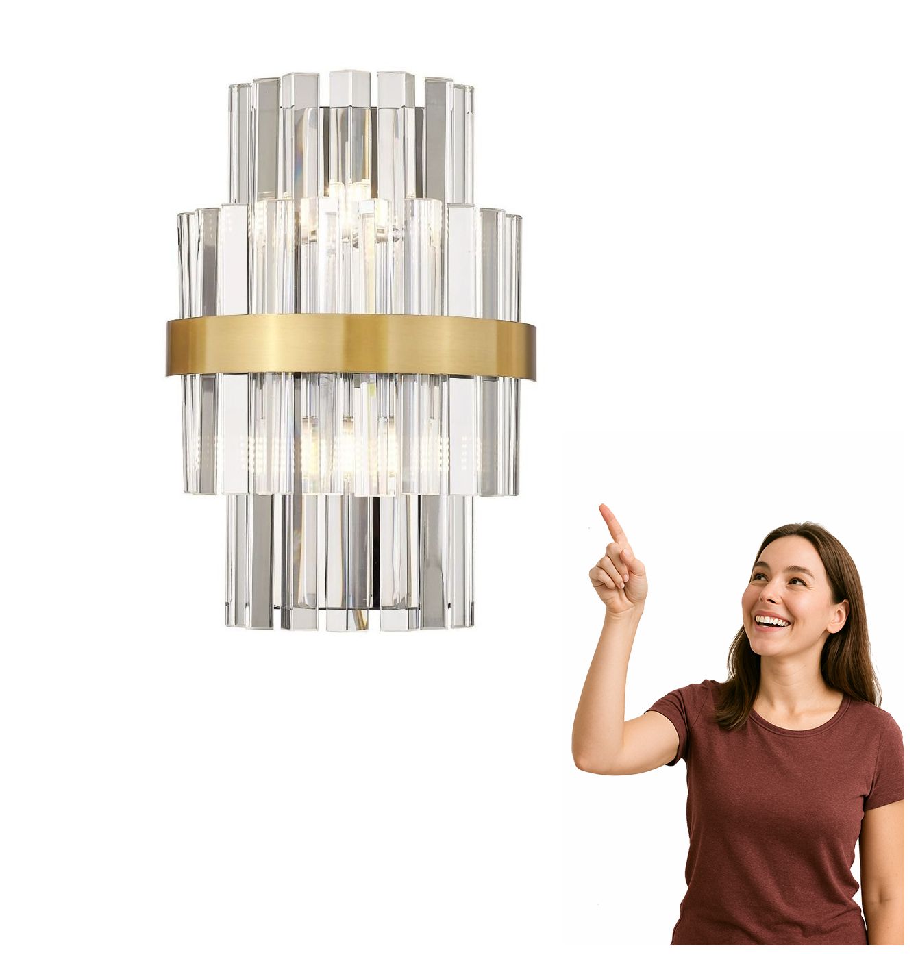 Nástenná lampa Constantinople W0567-02A-B52G Zuma Line