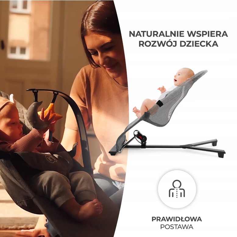 Kinderkraft MIMI Leżaczek bujaczek dla niemowląt Model Mimi