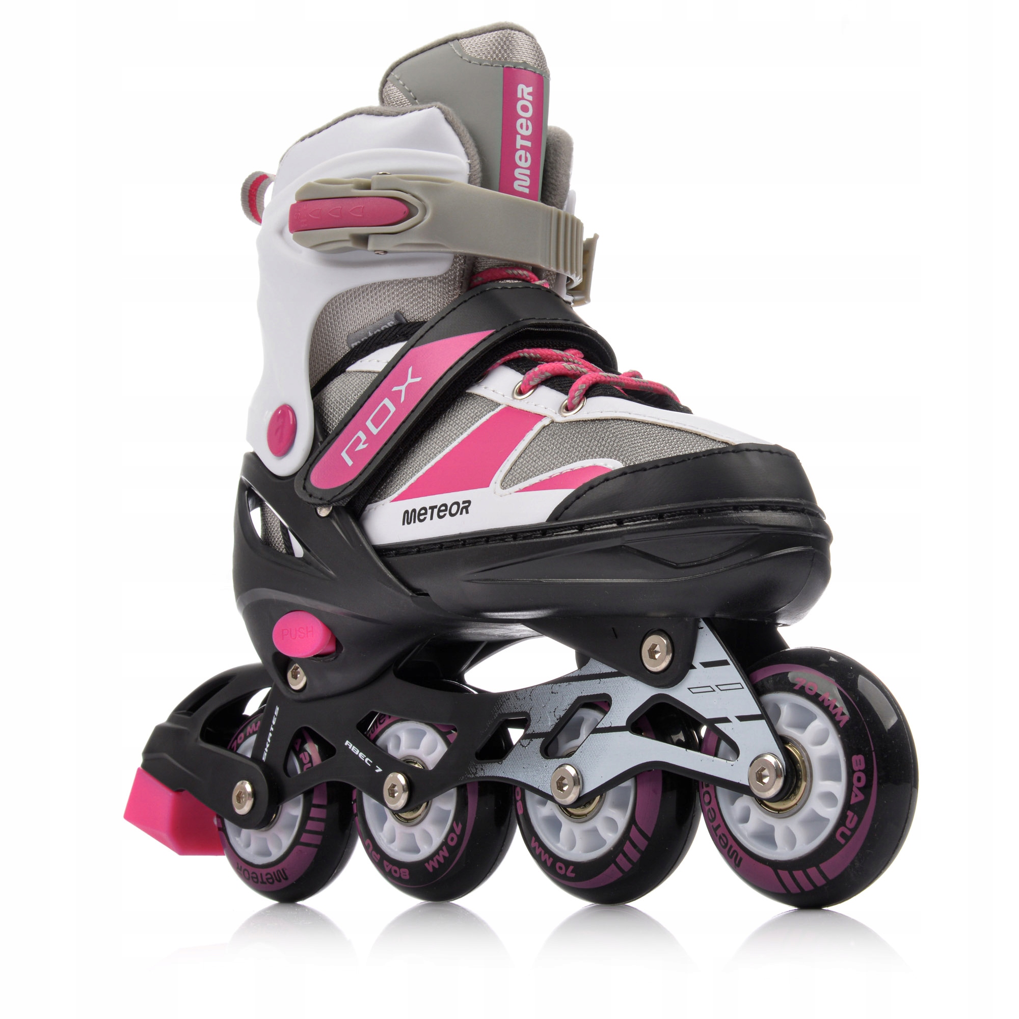 ROLKI REGULOWANE DLA DZIECI I MŁODZIEŻY REKREACYJNE ROX S 30-33 ABEC7 Model Rox