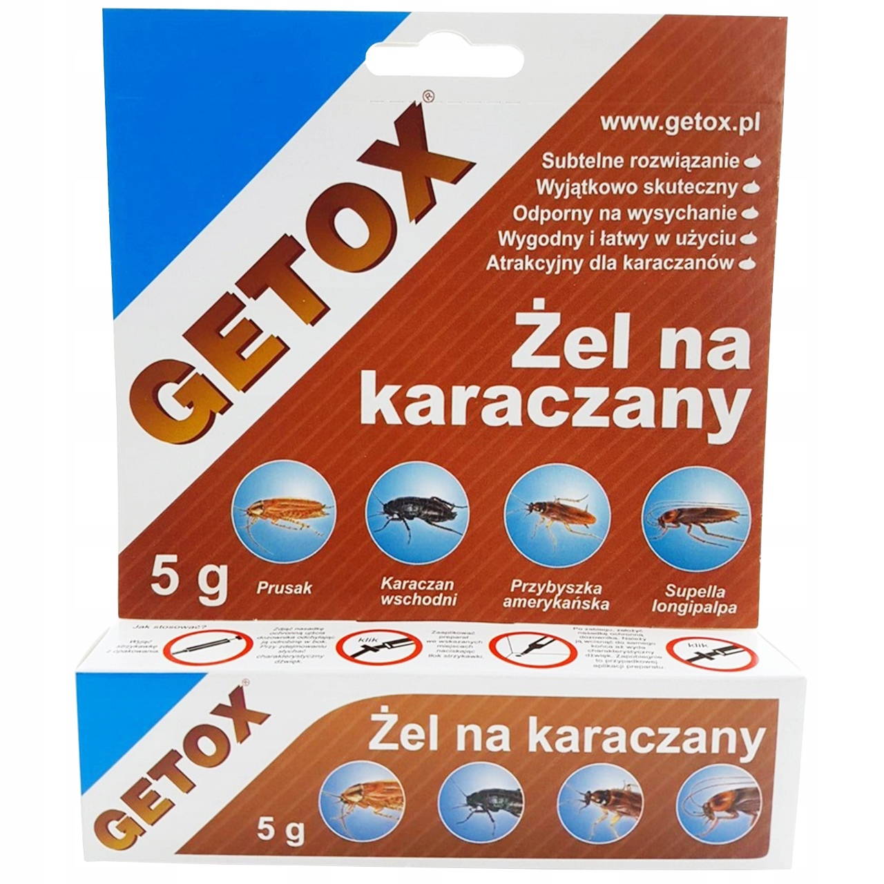 

Getox Żel Na Karaluchy Karaczany Prusaki Trutka 5G