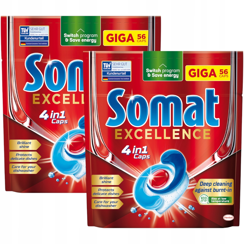 

Somat Excellence 4w1 Kapsułki do zmywarki 2x 56