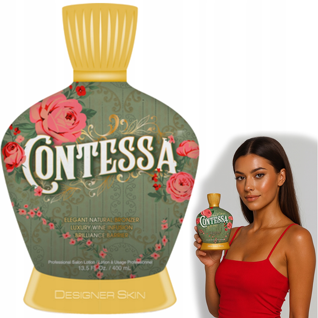 Bronzer na opalování Extrakt z vína Designer Skin Contessa Přírodní 400 ml