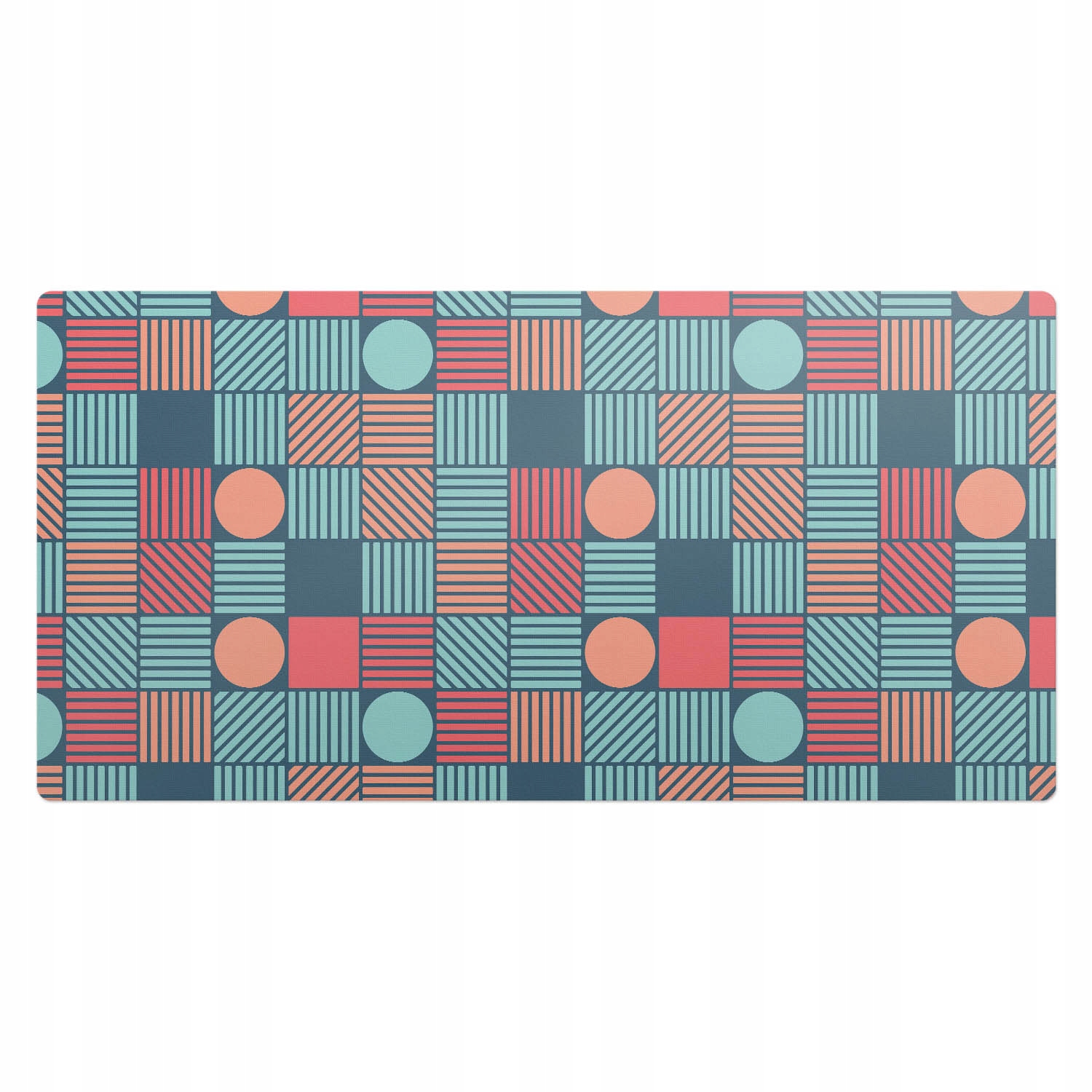 Podkładka winylowa na biurko ze wzorem Geometryczny wzór retro 100x50 cm