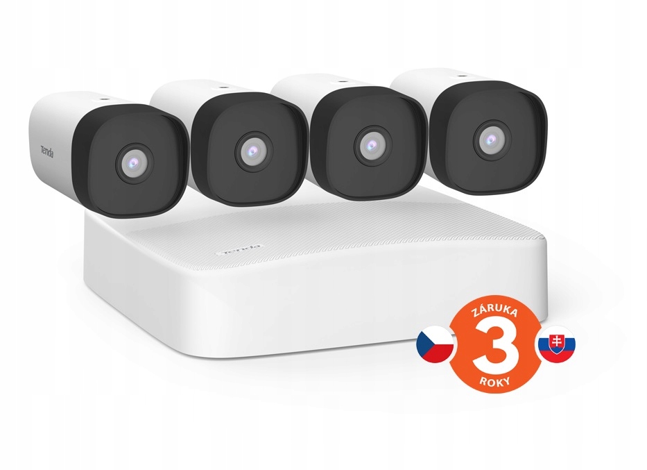 Tenda K4P-4TR 4-kanálová Hd PoE monitorovacia sada