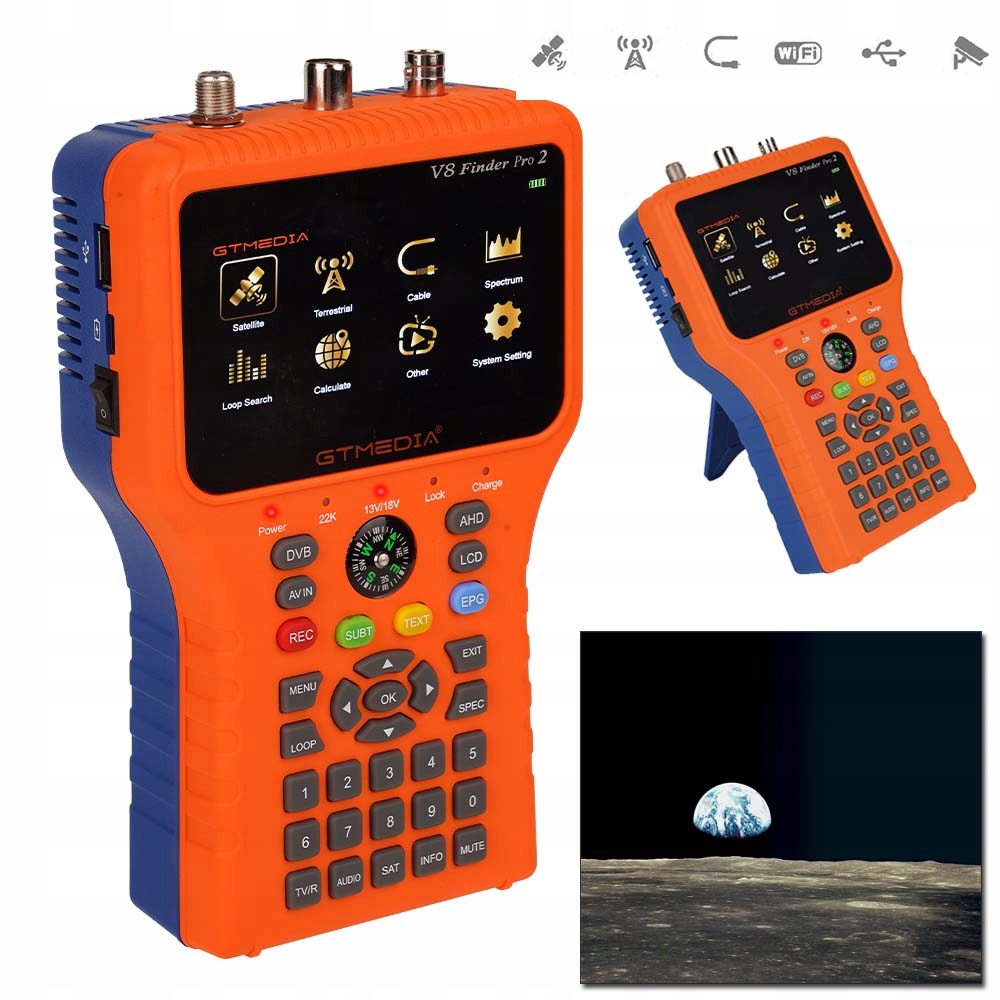 Satelitní Vyhledávače V8 Finder Receptor, Přijímač Televizního Signálu