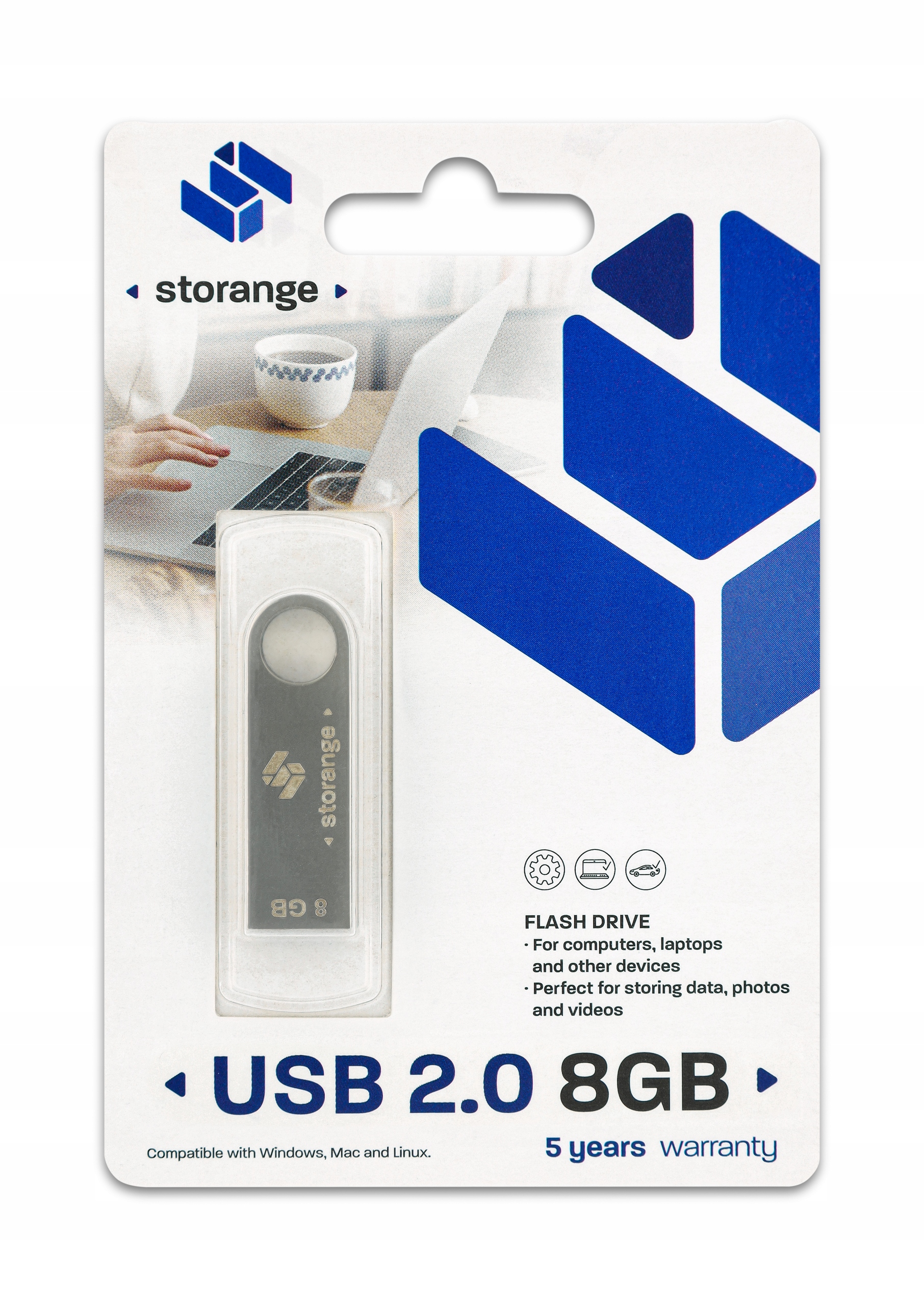

Pendrive storange metal usb 2.0 8gb srebrny