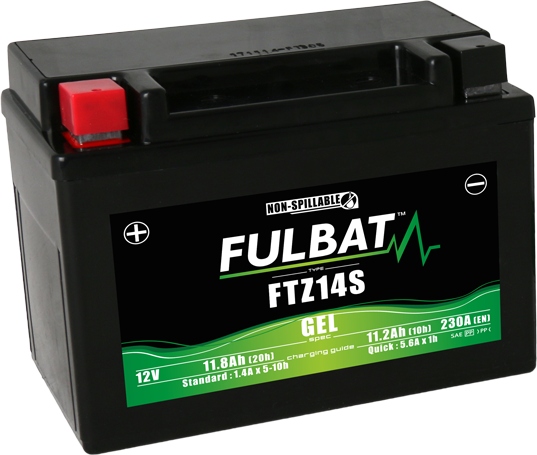 Batéria Fulbat Ful Gel FTZ14S YTZ14S (gélový, bezúdržbový)