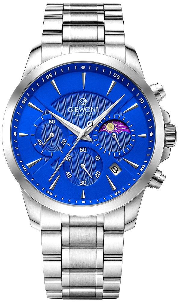 Pánské Hodinky Giewont Chronograph Sapphire stříbrnomodré GW9460-B3