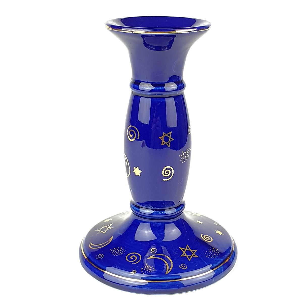 PIĘKNY ŚWIECZNIK W KOBALCIE