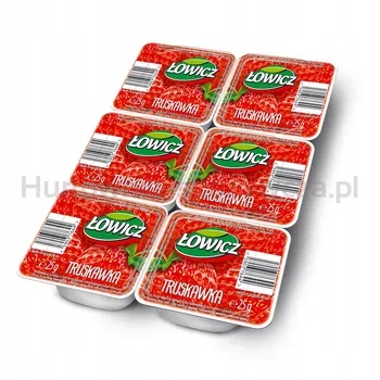 Łowicz Ovocný produkt na mazání Jahoda 6 x 25 g