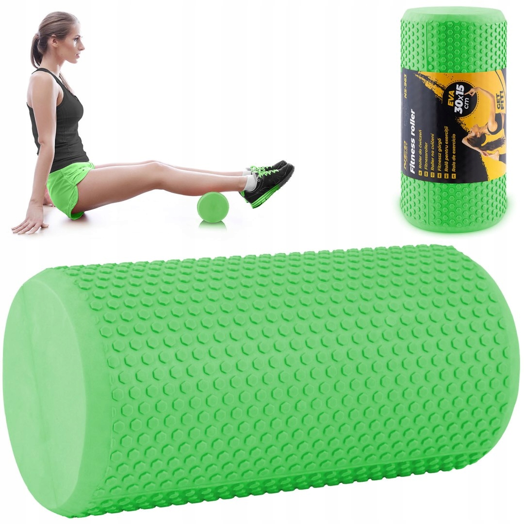 Roller wałek do ćwiczeń Eva NS-963 zielony
