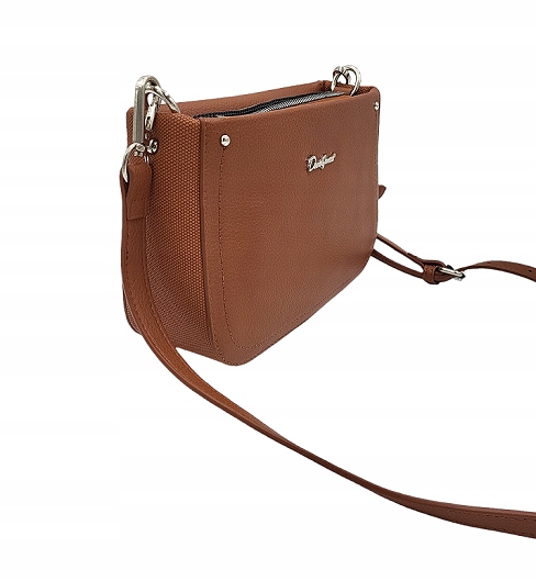 Kabelka přes rameno David Jones hnědá karamel