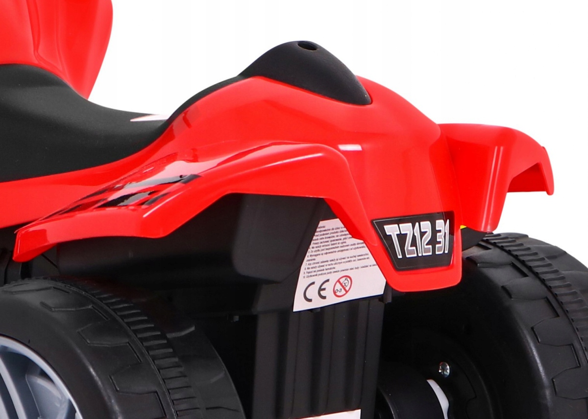 Quad na Akumulator dla Dzieci Monster Czerwony Długość pojazdu 70 cm