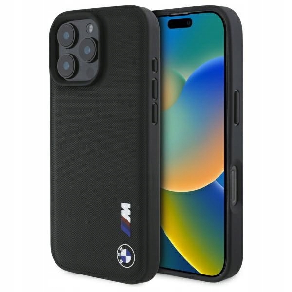 Pouzdro Bmw BMHCP16X23PUSRK pro iPhone 16 Pro Max 6,9" černé/černé, hladké