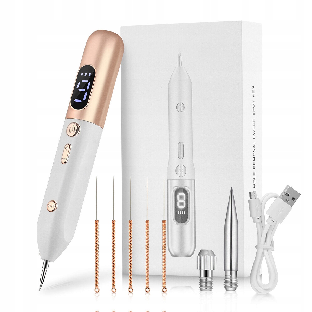 Plasma Pen Plazma na bradavice, 9 nastavitelných úrovní síly 1200 mAh