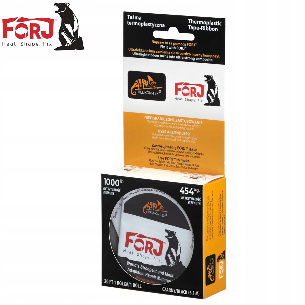 FORJ Termoplastyczna Taśma Naprawcza Czarna Marka Forj