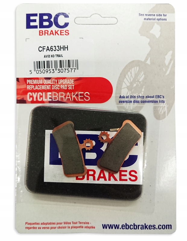 KLOCKI ROWEROWE EBC CFA633HH METALICZNE AVID/SRAM ELIXIR 7 / 9 / XO TRAIL