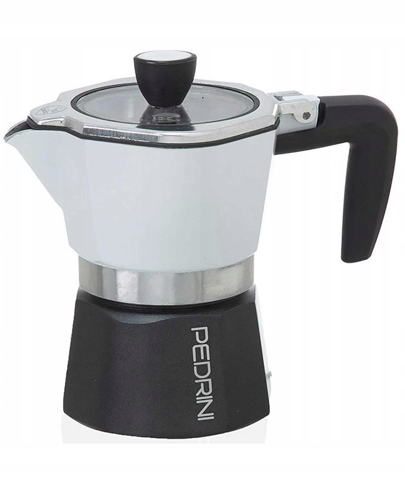 Pedrini Sei Moka plus kávovar 3 tz bílo-černý